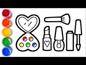 How to draw makeup kit | easy drawing step by step