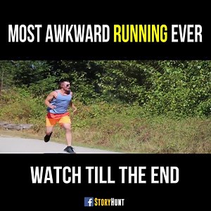 MOST AWKWARD RUNNING OF ALL TIME 😂😂 Credit: Butting Heads | Story Hunt