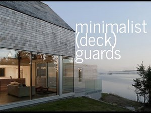 Minimalist (Deck) Guardrails - modern ideas, materials, + options