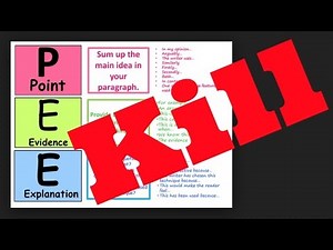 Get rid of PEE paragraphs and learn embedded quotations for Grade 9 GCSE Language Mr Salles