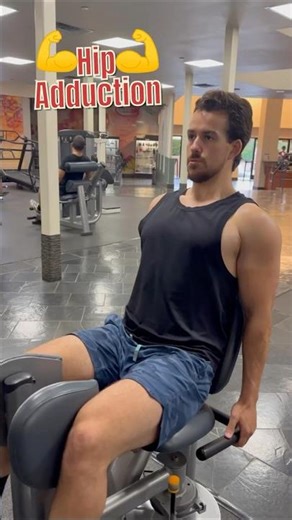 The hip adduction machine works your inner thighs!