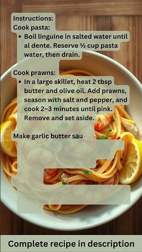 Garlic Butter Prawn Linguine – Recipe by What Shall I Cook