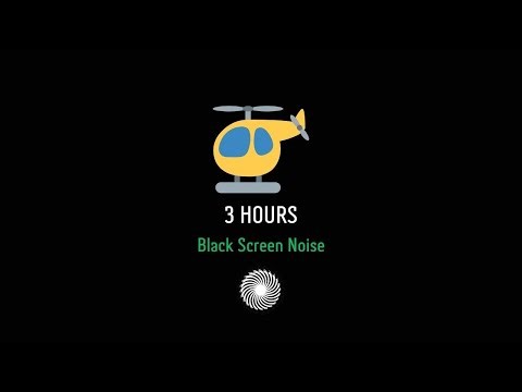 Helicopter Engine Start & Takeoff (3 Hours Black Screen) – Deep Sleep Noise