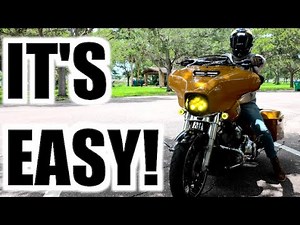 HOW TO Ride a HEAVY Touring Motorcycle 101 (BAGGER)
