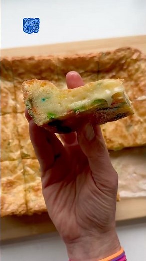 Bake Club Gooey Confetti Cake 🎉 #BakeClub #MilkBar