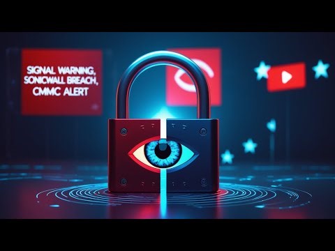 Signal’s EU Ultimatum, SonicWall Breach, & CMMC Contract Risk