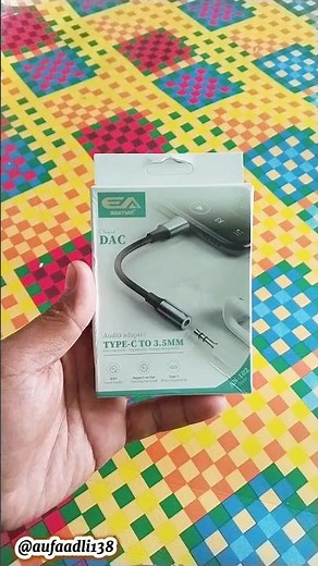 converter 3,5mm jack audio to type C #aksesorishandphone