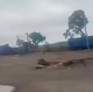 226K views · 523 reactions | High-speed train collision involving freight trains. 14 wagons collided with a stationary goods train at the Binduvasini rake loading site in Berhadwa block in Jharkhand. No injuries. | Rajendra B. Aklekar | Facebook