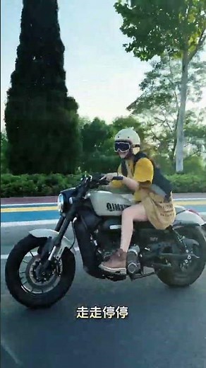 Choosing what suits you is the best after all.\n#Shan300 automatic transmission #female rider #new d