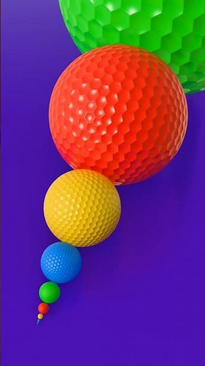 🎥 Infinite Golf Ball Zoom 🌀 | Hypnotic Satisfying Loop 😍