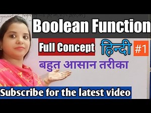 Boolean function | Discrete maths | Complete Concept Of Boolean Function In Hindi | LEC 1