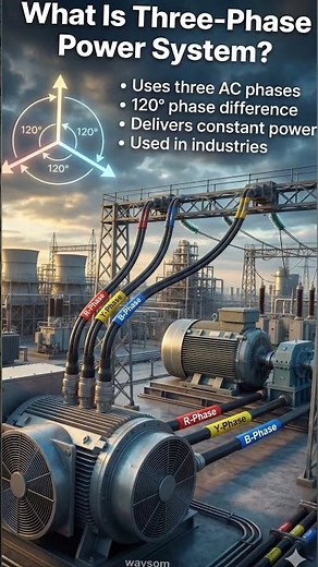 What Is Three-Phase Power System?#education #electricalengineering #EngineeringShorts #threephase