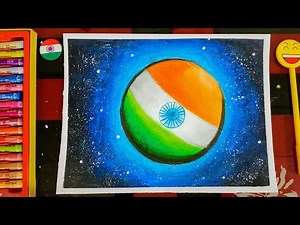 How to draw on Independence day / Republic day || Drawing oil pastel step by step easy for beginners