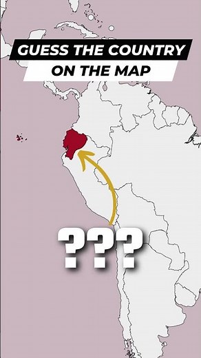 Guess the country on the map - South America geography quiz