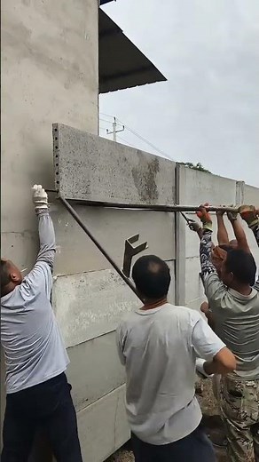 Ciment Wall Top Slab Installing Process - Goodtools and machinery make work easy