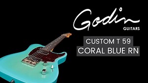 3.7K views · 280 reactions | The Session Custom ‘59 was voted one of the top electric guitars of 2016 by MusicRadar. We took this winner and revamped it for 2017. The Session Custom T 59 gets an updated look with the addition of a vintage Ashtray bridge and a special Coral Blue High-Gloss finish. | Godin Guitars (OFFICIAL) | Facebook