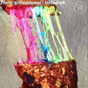 303K views · 1.8K reactions | How do you make a cheese toastie even better? Add RAINBOW, obviously - eat it now in London! | Time Out London | Facebook