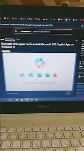 Microsoft Will Again Force-Install Microsoft 365 Copilot App On Windows11 #microsoft #copilot #win11