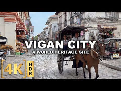 Vigan City Ilocos Sur - The Most Preserved Heritage Town in the Philippines | Walking Tour | 4K HDR