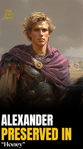 After his de@th, Alexander the Great’s body was famously preserved in honey, stolen by one of his own generals, and displayed in a crystal coffin for over 600 years. Throughout this time, rulers like Julius Caesar and later Roman emperors visited his preserved corpse to associate themselves with his unmatched legacy and claim legitimacy. This unusual practice highlights both the reverence for Alexander and the symbolic power his memory held across generations. #thefactspot #fblifestyle #alexande