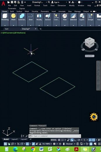 AutoCAD Extrude Command II AutoCAD 3D -01 #autocad #shortsviral #extrude