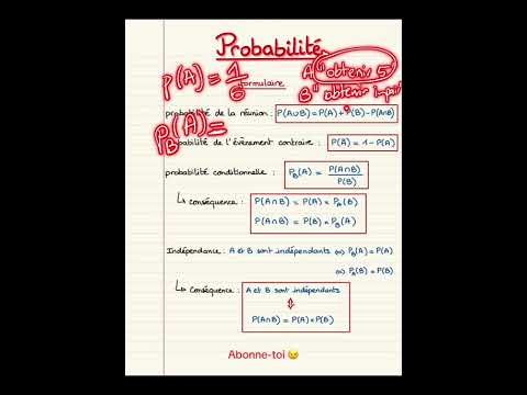 Probabilités de A a Z: basse, arbre et calcul (méthode simple)#maths #probabilités #science