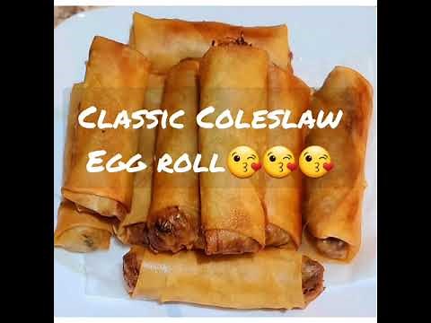 Coleslaw Egg roll
