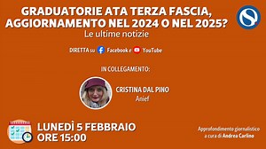 Graduatorie terza fascia ATA, aggiornamento nel 2024 o nel 2025? Le ultime notizie [VIDEO] - Orizzonte Scuola Notizie
