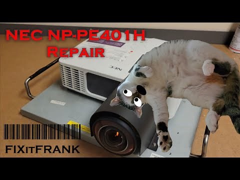 NEC NP-PE401H DLP Projector Repair | Lots of Problems! | Fans, Mainboard, Firmware Oh My!