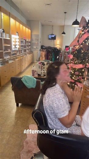 Our Merle Girl, Haven getting her senior homecoming dance makeup done! | Merle Norman of Oak Grove