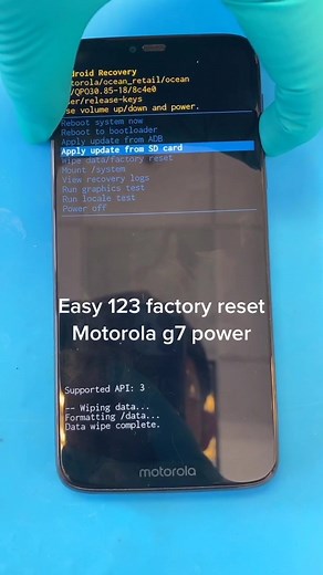 Easy way to factory reset and rid virus 🦠 on Motorola g7 power #123phonedoctor