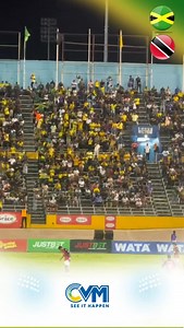 1.5K views · 249 reactions | The Reggae Boyz struck first in their World Cup qualifier against Trinidad and Tobago, taking an early lead at the National Stadium, Independence Park, Kingston Jamaica. Fans are now watching to see if Jamaica can maintain their momentum and secure a crucial victory on home soil. #CVMSports | CVM Television | Facebook