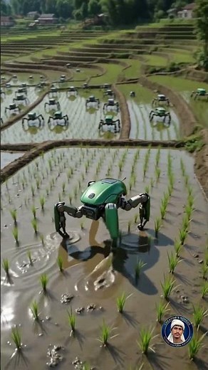 Agriculture 2.0: Robots Planting Crops 🚜✨ #FutureIsHere #SmartFarming