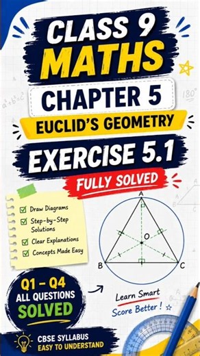 "📚 Class 9 Maths Chapter 5 Exercise 5.1 (Q1–Q4) Fully Solved" 📐|#maths #Shorts @studypoint562-3