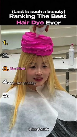 Ranking The Best Hair Dye Ever! 🌈😱 #shorts #hairdye #transformation