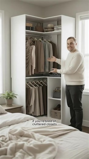 Holiday Haul Corner Closet System for Ultimate Organization