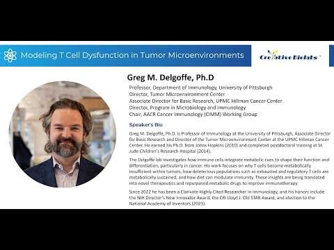 Webinar: Modeling T cell dysfunction in tumor microenvironments
