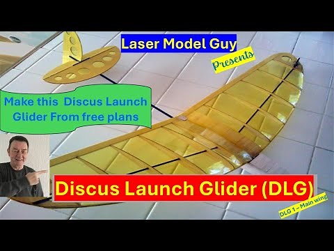 Make a classic Discus Launch Glider from free plans and a £250 hobby laser cutter. Perfect! (DLG 1)