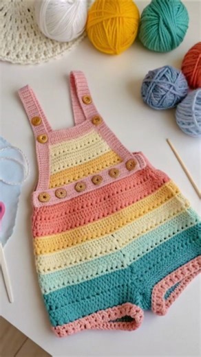 Crochet baby romper ideas #crochet #babydress #romper