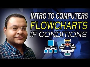 Intro to Computers: Flowcharts IF Conditions شرح بالعربي