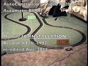 9202-4C 1992 Installation, LGB Automatic Block, Controls Multiple Trains on 1 Track|AutoControls.org
