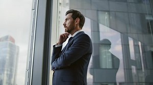 Serious Smart Entrepreneur Lost Thoughts Searching Stock Footage Video (100% Royalty-free) 1098288503 | Shutterstock