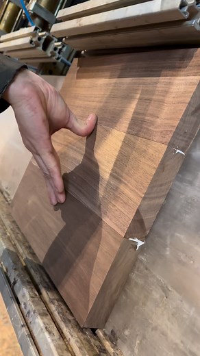 Gluing up bar stool seats. Each plank is carefully fitted, glued, and pressed to make a seat that’s strong and stable. One of the key steps before the stool takes its final shape. #danskdesign #håndværk #wood #woodwork #design #madebyhand #copenhagen #noyer | Noyer