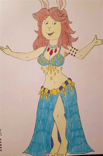 Remember the "Arthur" episode, "Meet Binky"? Inga from the holographic music group,Binky is turning on her Shakira-style hips! | Bellydance Toons