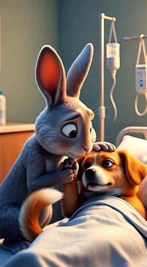 Rabbit & Dog Friendship