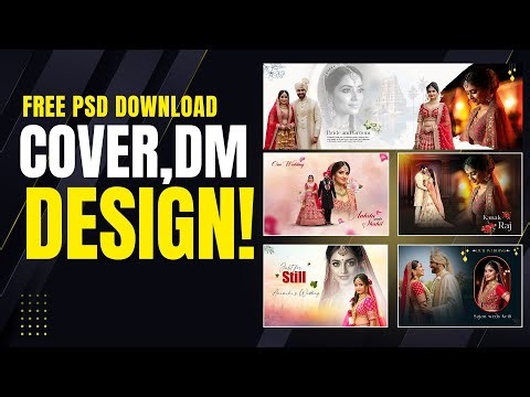 Cover PSD Free PSD 12x36 Front & Back Wedding Album DM