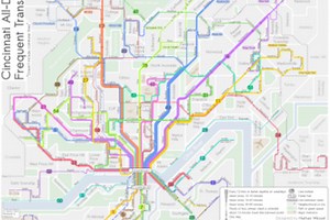 Cincinnati Frequent Transit Map