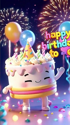 Happy Birthday Dancing Cake Animation 🎉🎂 | Cute & Funny