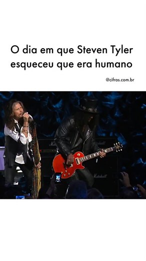 Em 31 de janeiro de 2014, Steven Tyler, aos 65 anos, emocionou o público ao interpretar “Dream On” ao lado de Slash e da banda Train, em uma apresentação poderosa durante o aniversário de Howard Stern. | Cifras