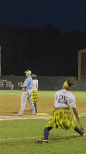 If your first base coach doesn’t do this… tell them to step it up 😉 #savannahbananas #baseball #fypシ #dance #mlb #viral